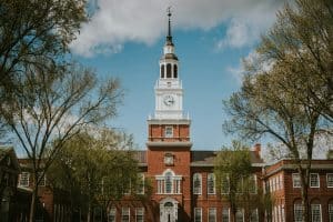 Baker-Berry Library at Dartmouth College, a landmark tied to academics and the most popular majors at Dartmouth.