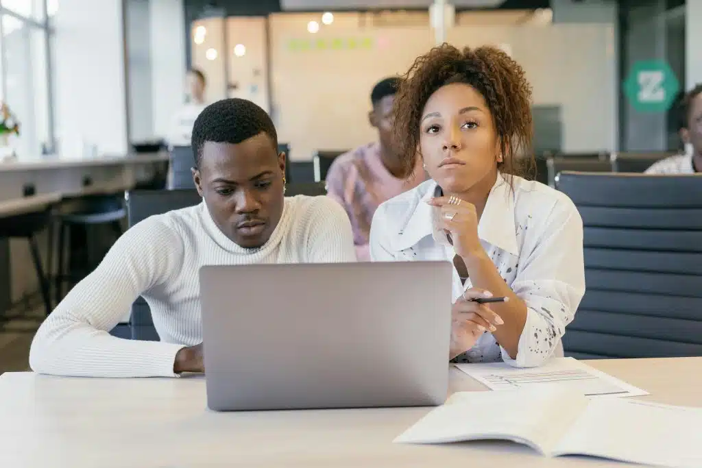 2 students thinking about the possibility of taking dual degree programs