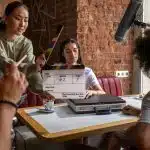 students doing a take for one of the best summer film programs for high school students